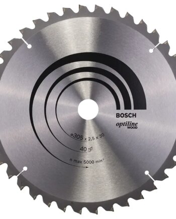 Bosch Rundsavsklinge ø305x30mm 40t -5gr Træ 2608640440