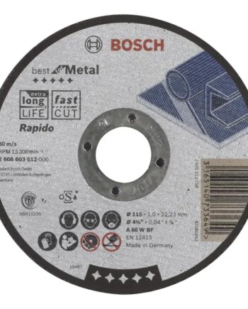 Bosch Skæreskive A60w     115x1mm Lige 2608603512
