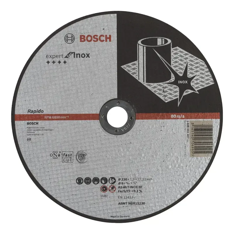 Bosch Skæreskive Exp Inox 230x1 9mm Lige 2608603407