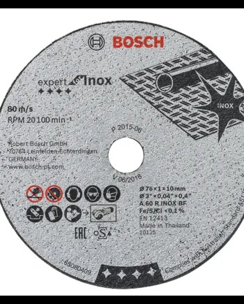 Bosch Skæreskive Exp Inox 76x1x10mm   Stk 2608601520