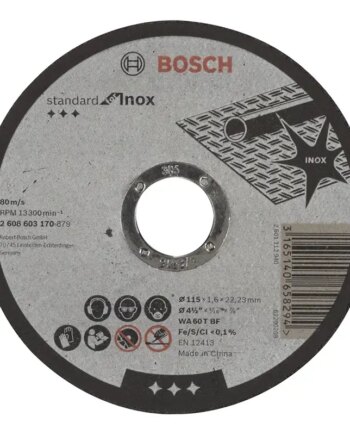 Bosch Skæreskive Inox 115x1 6mm Std 2608603170