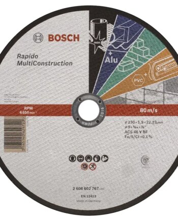 Bosch Skæreskive Rapido 230x1 9mm Multiconstru 2608602767