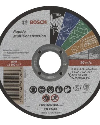 Bosch Skæreskive 115x1 0x22 23mm Multiconstr 2608602384