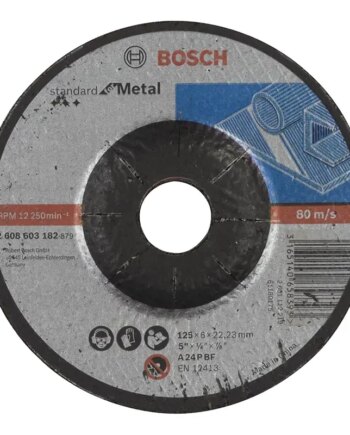 Bosch Skrubskive Metal 125x6mm Krøp Std 2608603182