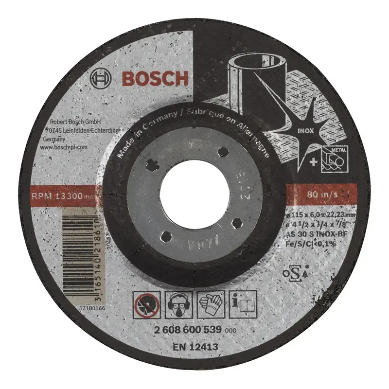 Bosch Slibeskive Inox   115 Mm 2608600539