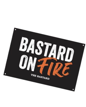 The Bastard Man Cave Plate  Bastard On Fire