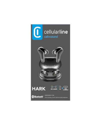 Cellularline Bt Tws Earphones  Hark  Univerel  Sort Trådløse In-ear øretelefoner