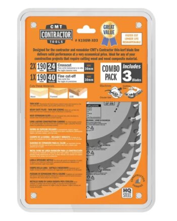 Cmt Klingesæt 190x30 Z24-24-40     K190m-x03