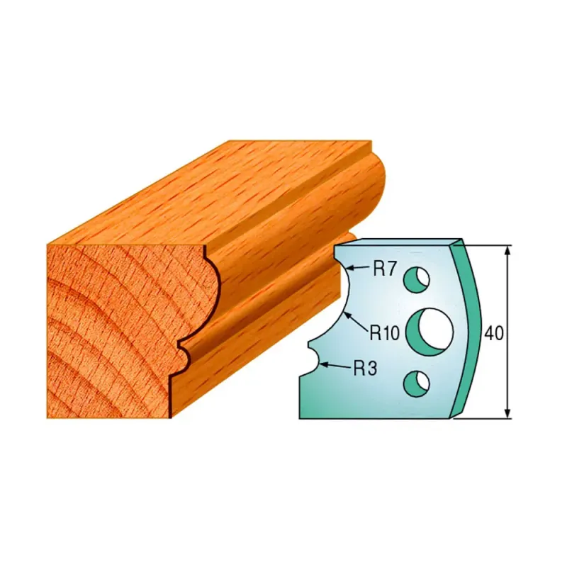 Cmt Profilknive Sæt 40mm Nr 105 690 105