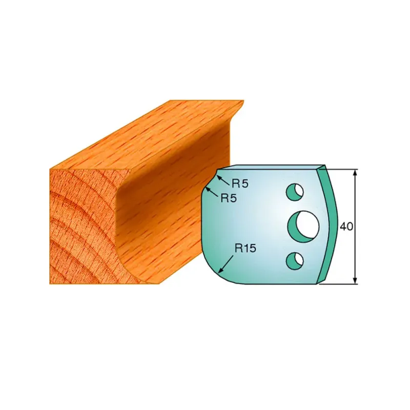 Cmt Profilknive Sæt 40mm Nr 60 690 060