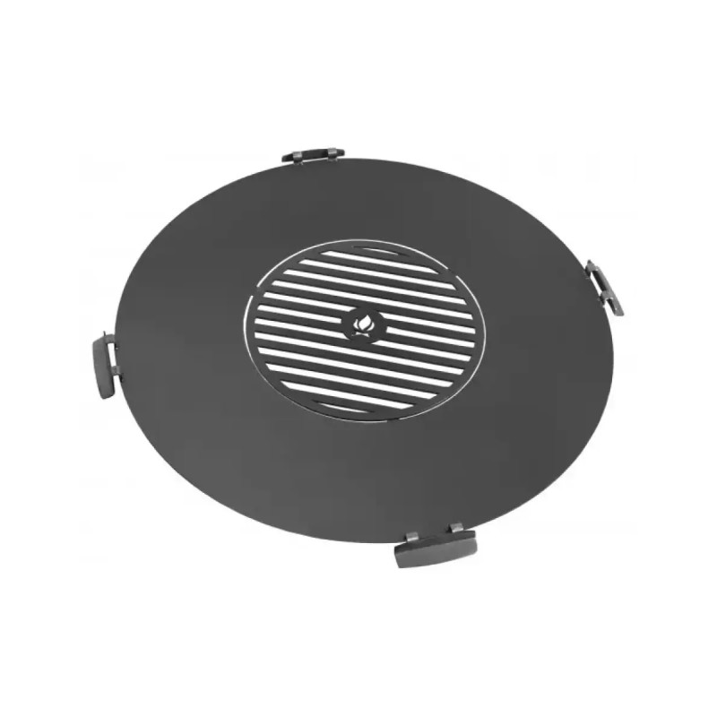 Cook King 102 Cm Grillplade Til Bålsted Med 50 Cm Rist And   Håndtag