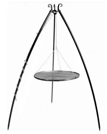 Cook King 200 Cm  -ben Til Bålsted Med 50 Cm Stål Rist