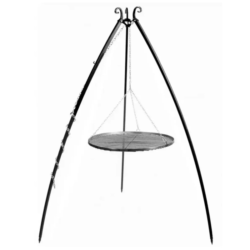 Cook King 200 Cm  -ben Til Bålsted Med 80 Cm Stål Rist