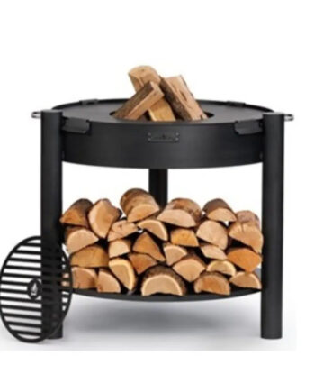 Cook King   Montanaâ  80 Cm Højt Havebålfad Med Grillplade Og Grillrist