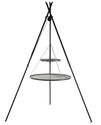 Cook King   Tipiâ  210 Cm Trefod Med   Stålriste 70 Cm   40 Cm