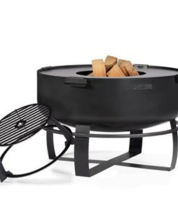 Cook King   Vikingâ     80 Cm Havebålfad Med Grillplade Og Høj Grillrist