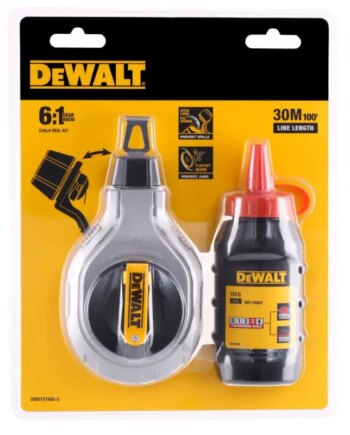 Dewalt Kridtsnor  :  Med Rødt Kridt Dwht47408-