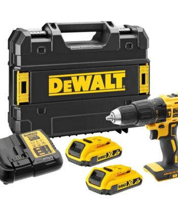 Dewalt 18v Xr Kompakt Kulløs Slagboremaskine Inkl      2ah Batterier   Dcd778d2t-qw