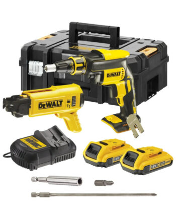 Dewalt 18v Xr Kulløs Gipsskruemaskine Inkl        0ah Batterier   Dcf620d2k-qw