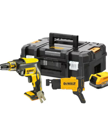 Dewalt 18v Xr Kulløs Gipsskruemaskine Inkl        7ah Powerstack   Dcf620e1k-xj