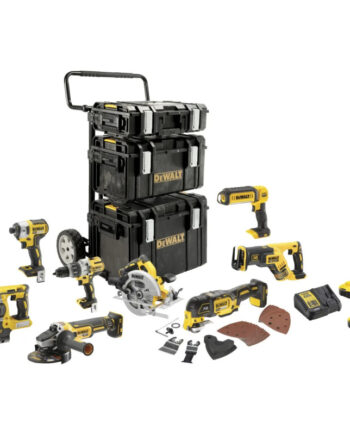 Dewalt 18v Xr Kulløs Kombisæt Med   Dele      5ah Batterier Og Toughsystem   Dck853p4-qw