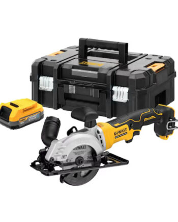 Dewalt 18v Xr Kulløs 115 Mm Kompakt Rundsav Inkl  Powerstack Batteri   Dcs571e1t-xj
