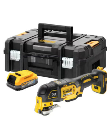 Dewalt 18v Xr Kulløs  -gear Multicutter Inkl  Powerstack Batteri   Dcs356e1t-xj