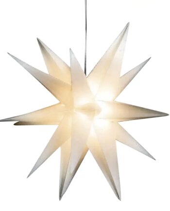 Dga Led Kæde Med   Stjerner Med 18 Takker Hvid25cm 25041009