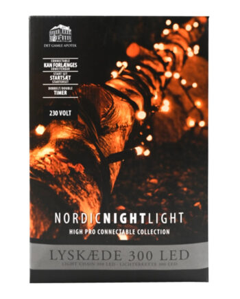 Dga Lyskæde 300led 230   Sort 18271376