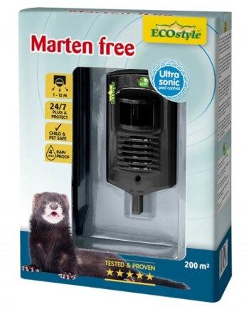 Ecostyle Mårfri 200m2 Batteri Ultralydskræmmer