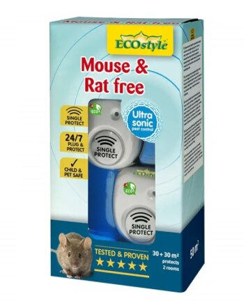 Ecostyle Mus   Rottefri 2x30m2 Ultralydskræmmer