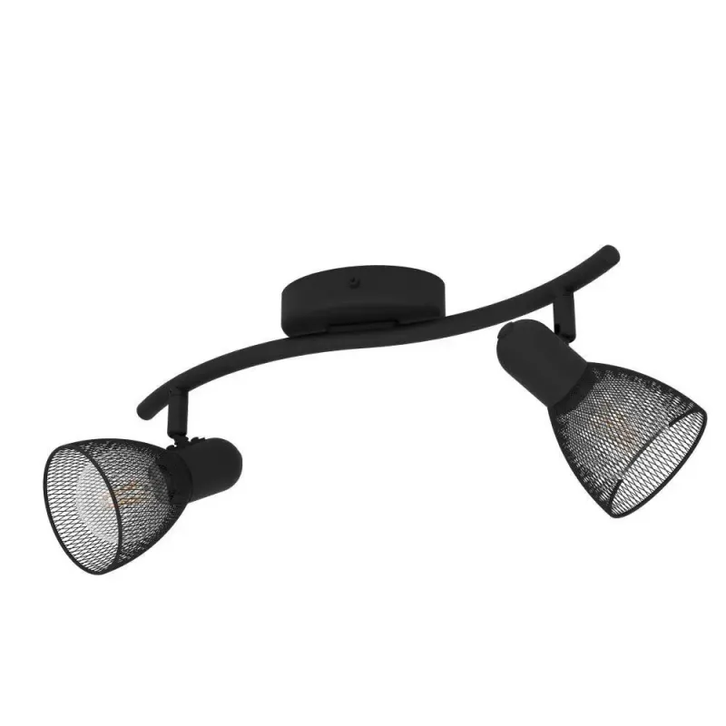Eglo Carovigno Spot 2xe14 Sort Spotlampe 98622