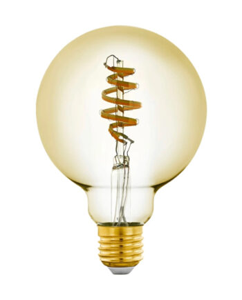 Eglo E27 Led-  G95 Spiral   9w 360lm 2200-6500k Amber Lyskildelampe 12244