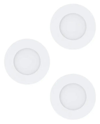 Eglo Fueva   Indbyg  Sæt ø85 3x2 8w 3x350lm 3000k Ip44 Hvid Indbygninglampe 98633