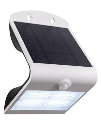 Eglo Lamozzo Solcelle Væg Sensor 440lm 2000mah 3000 4000 6000k Ip54 Hvid Solcellelampe 98757