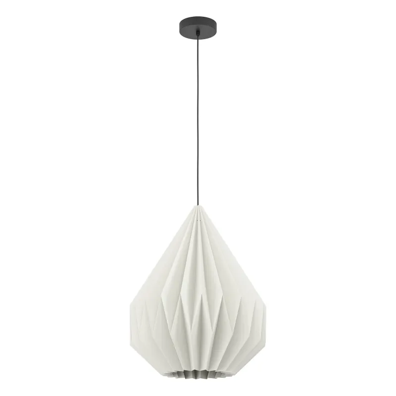 Eglo Minting Pendel E27 ø450 Sort Hvid  Pendellampe 43933
