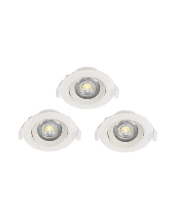 Eglo Sartiano Indb  Sæt Kip 3x470lm ø90 Hvid  Indbygninglampe 32896