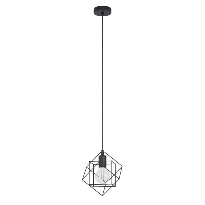 Eglo Straiton Pendel E27 ø240 Sort Pendellampe 43358