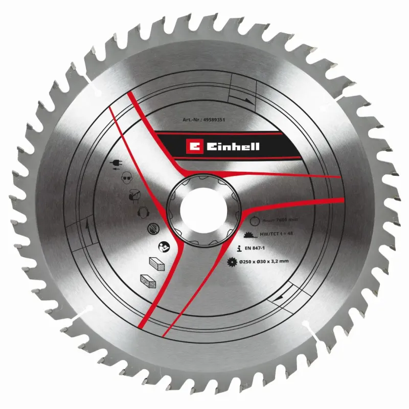 Einhell Tct-rundsavsklinge ø250x30 Mm T48