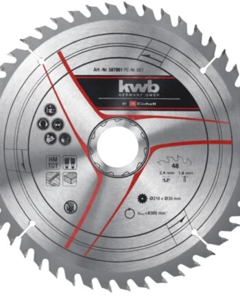 Einhell Tct-rundsavsklinge ø210x30 Mm T48
