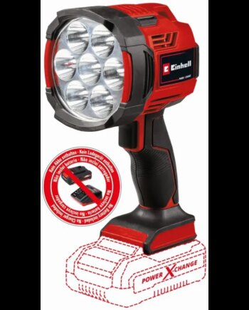 Einhell Te-cl 18 2500 Akku Led Håndlygte 2500 Lm 18v   Batteri Og Lader