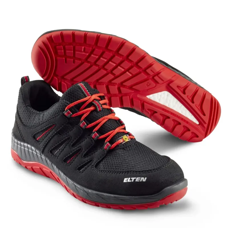 Elten Maddox Black-red Low Sikkerhedssko