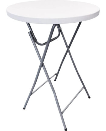 Enjoy-it Foldbar Barbord ø81ã 110 Cm Hvid Grå
