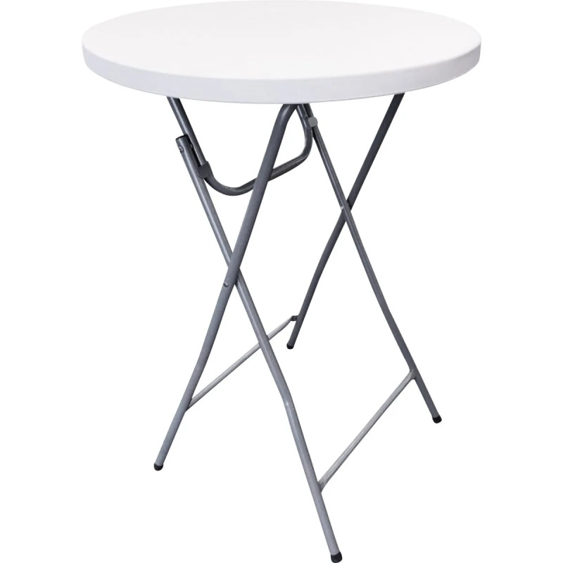 Enjoy-it Foldbar Barbord ø81ã 110 Cm Hvid Grå