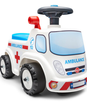 Falk Ambulance Ride-on Med Opbevaringsrum  Rat Og Horn