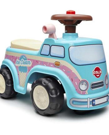 Falk Ice Cream Mini Van Ride-on Med Opbevaringsrum  Rat Og Horn