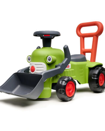 Falk Traktor Med Rat  Horn Og Skubbehåndtag Claas Vintage