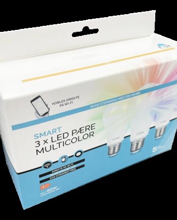 Fesh Smart Home Led Pære   Pak Multicolor E27 9w   60