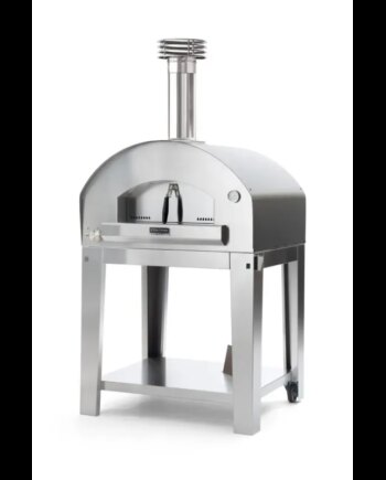 Fontana Forni Mangiafuoco Inox Gas Pizzaovn Med Vogn