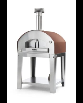 Fontana Forni Mangiafuoco Rosso Gas Pizzaovn Med Vogn